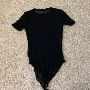 Black Mesh Bodysuit